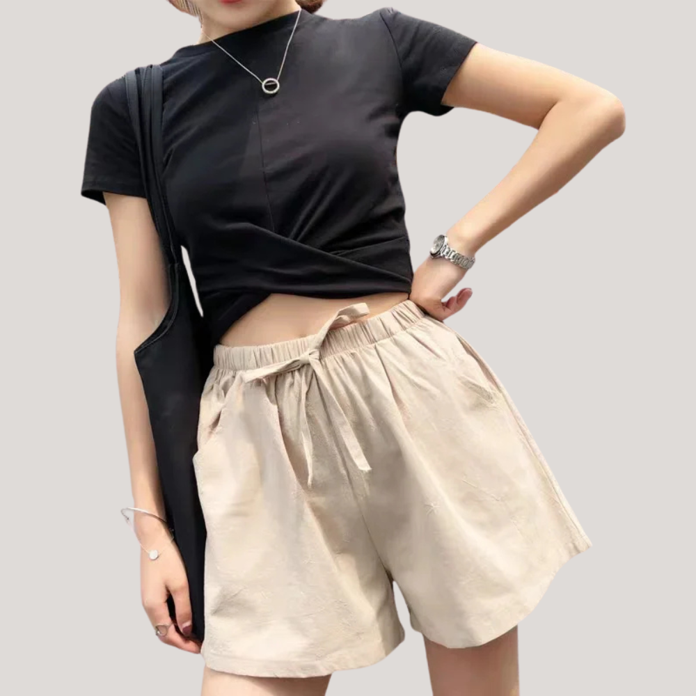 Zoya | Casual Linen Shorts