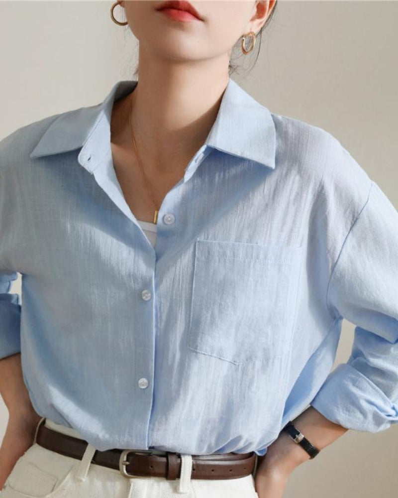 Elara | Casual Linen Blouse