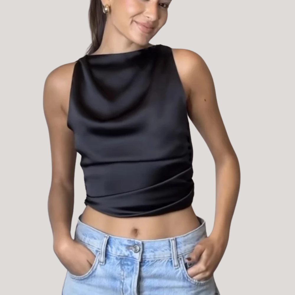 Elysia | Elegant Silk Top