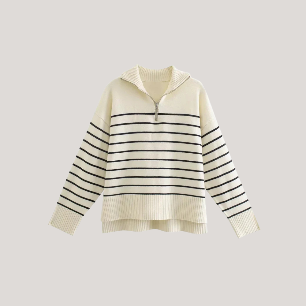 Anna | Knitted Half-Zip Sweater