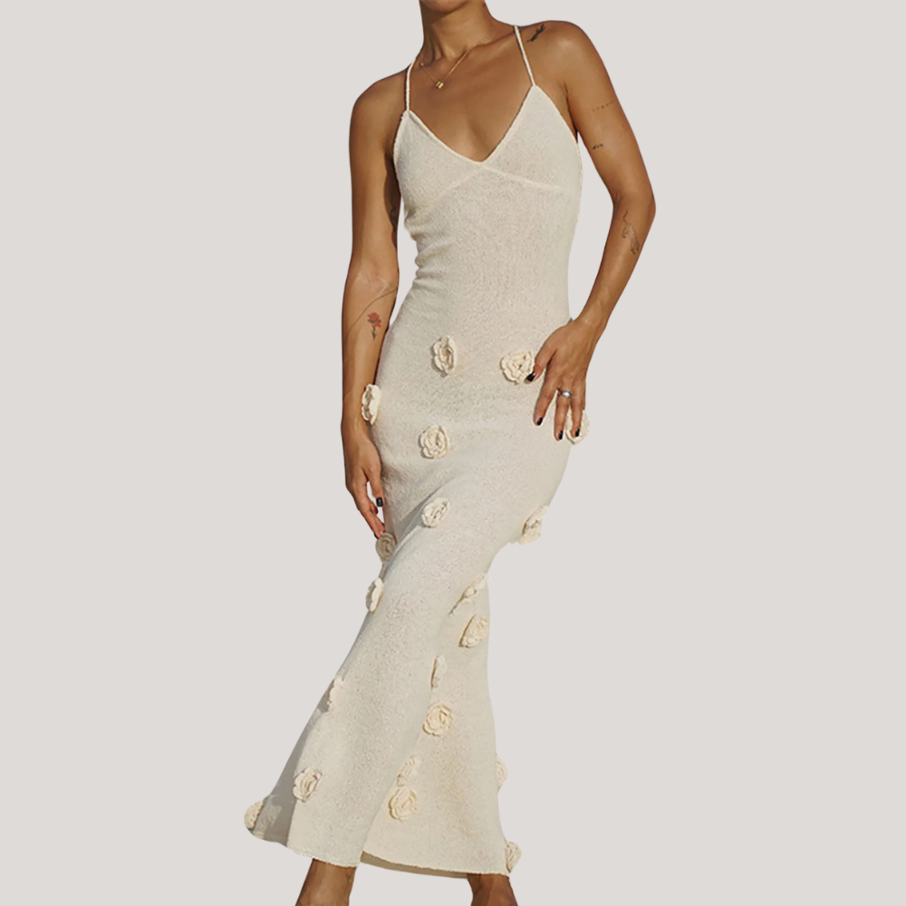 Elara | Flower Beach Dress