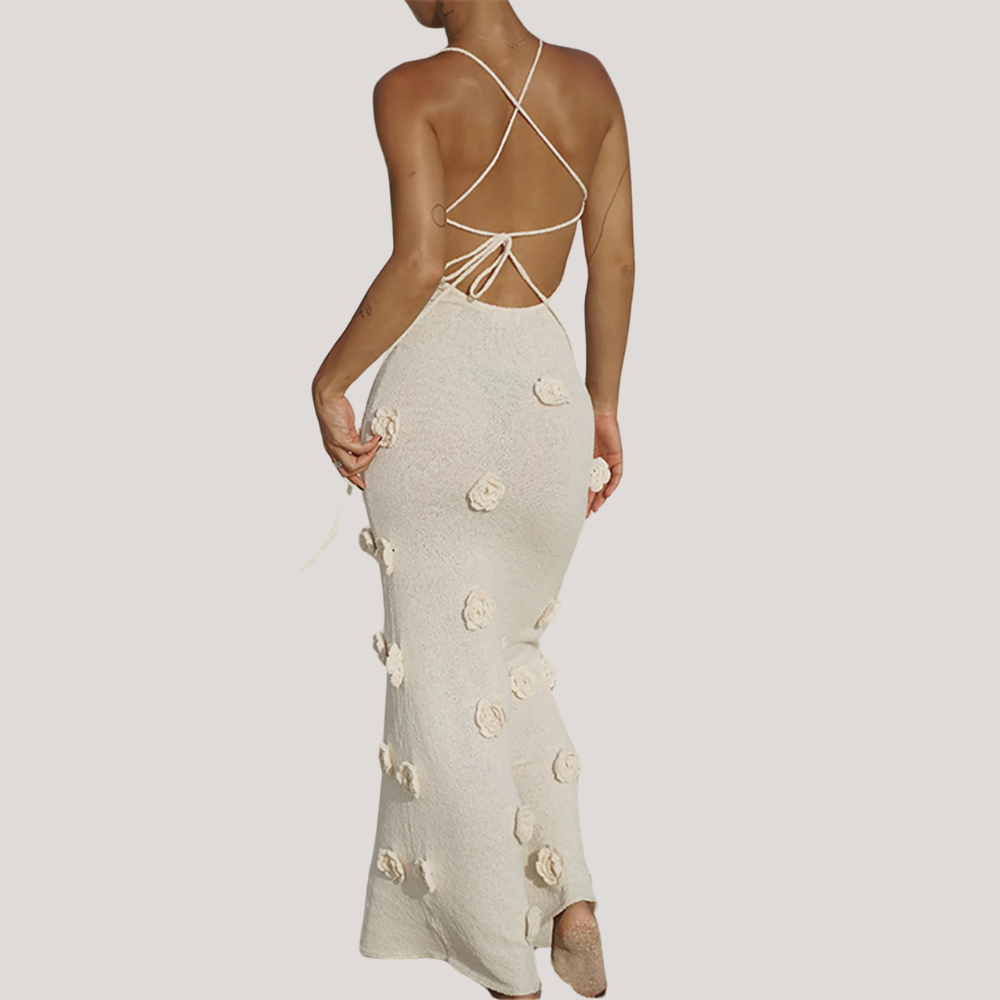 Elara | Flower Beach Dress