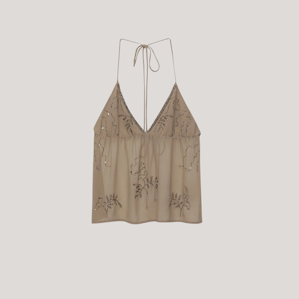 ﻿Liora | Sparkling Backless Top