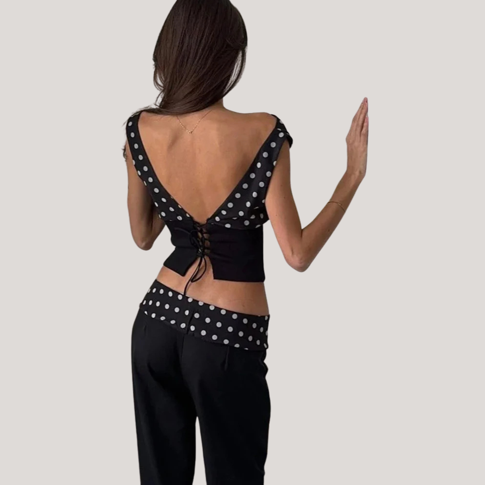 Isalie | Off-Shoulder Dot Top