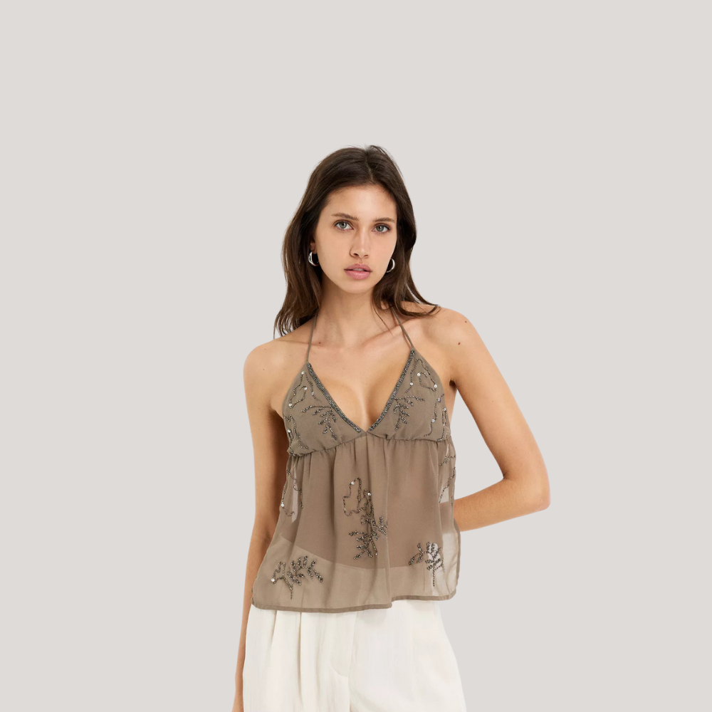 ﻿Liora | Sparkling Backless Top