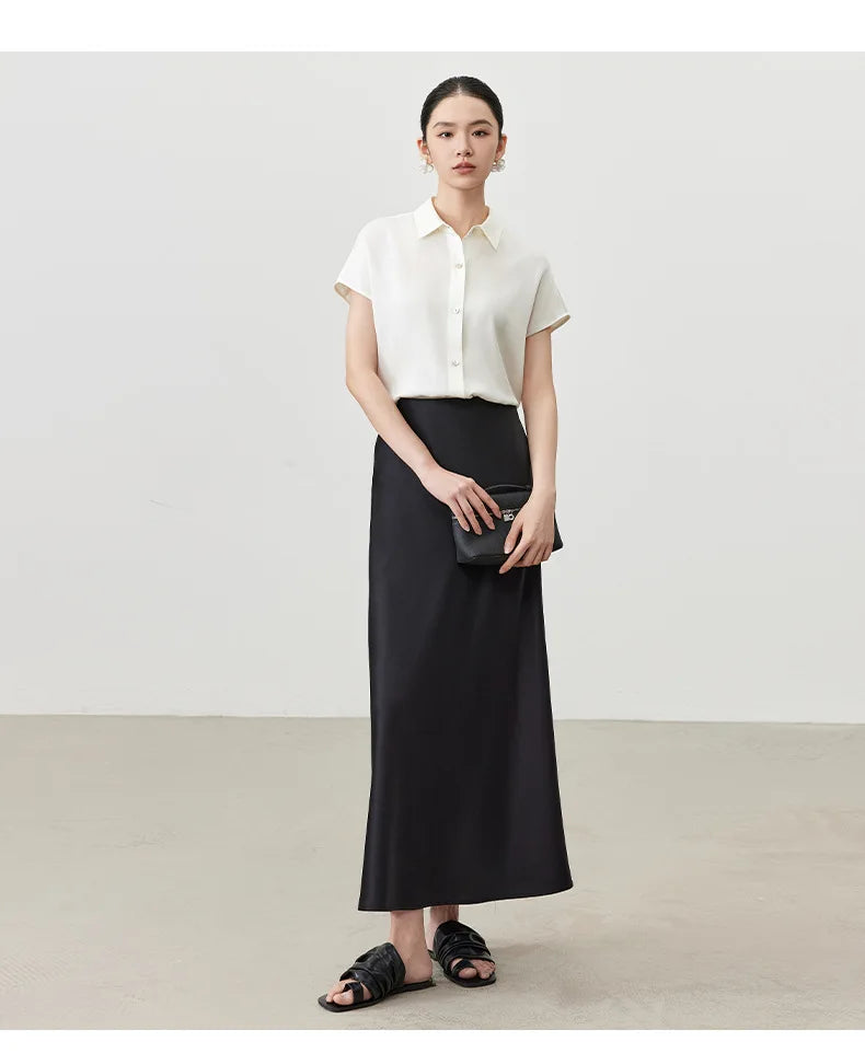 Ava | Elegant Silk Skirt