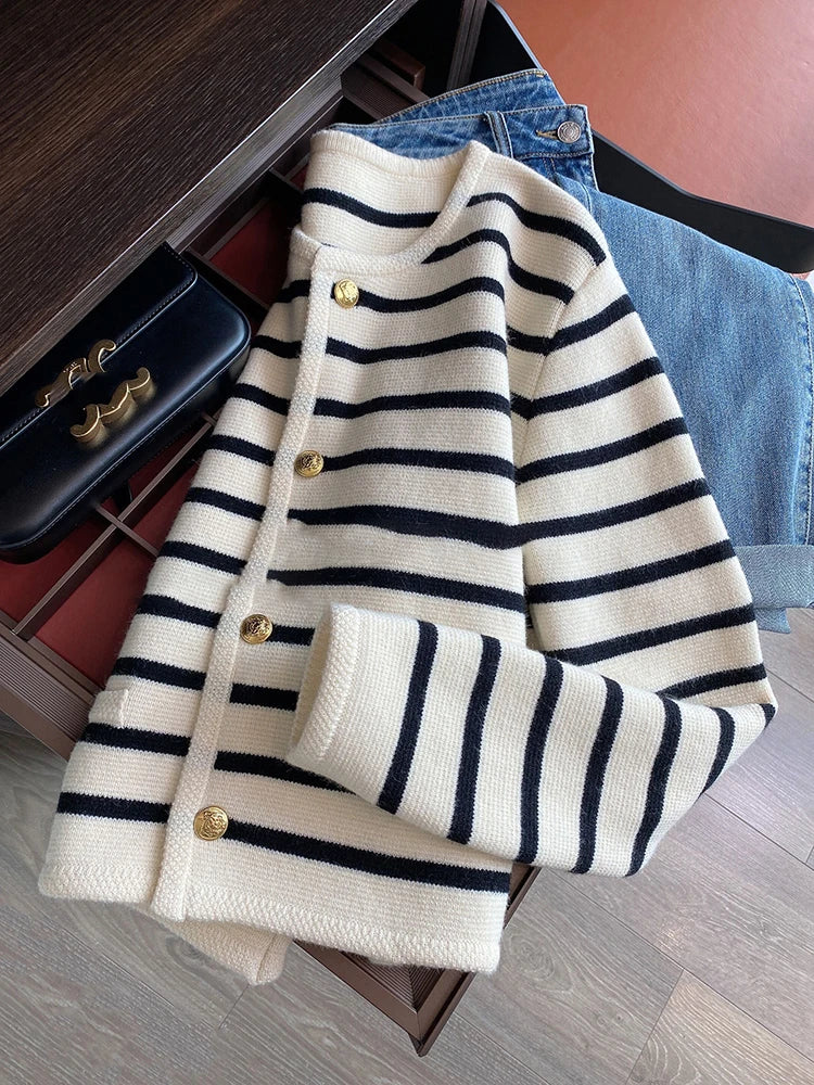 Lea | Striped Cardigan