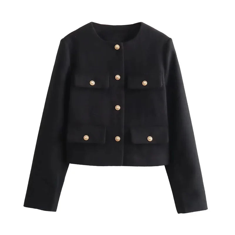 Vivienne | Elegant Cropped Coat