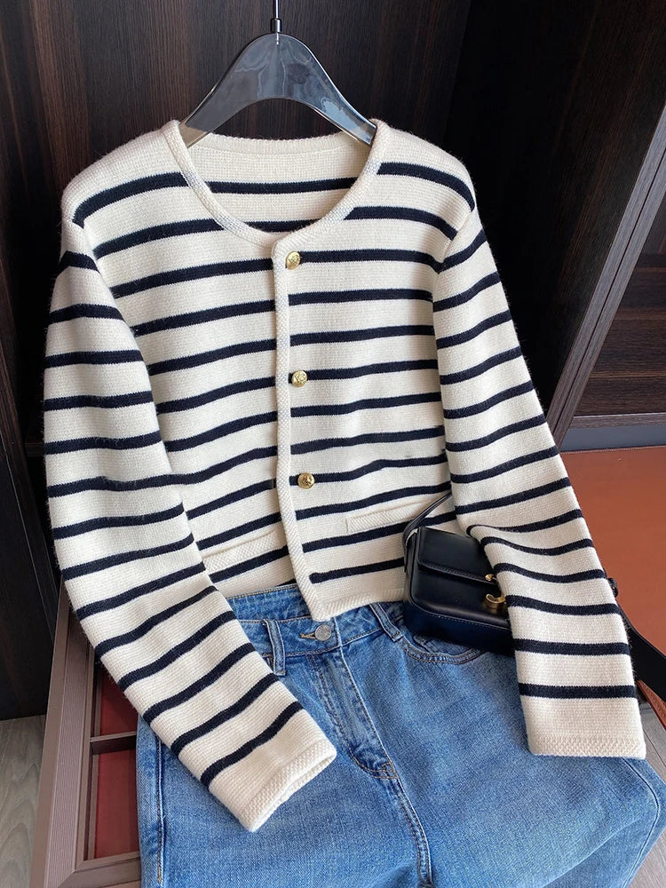 Lea | Striped Cardigan